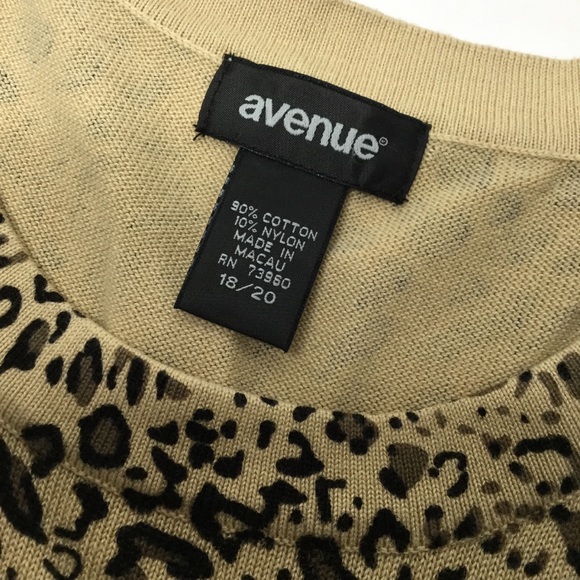 Animal Leopard print sweater cardigan set SIze 18-20 - Picture 9 of 9